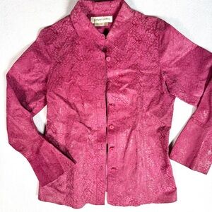 Vintage Pink Leather Jacket